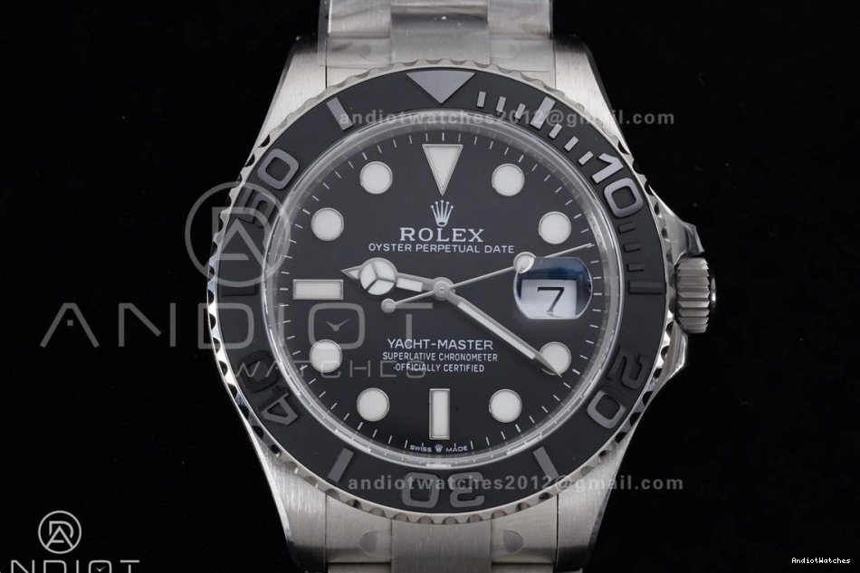 SH Yacht-Master Bracelet Titanium 226627 EyeCatching 1206 Edition Titanium 1:1 Best On Dial Black Clean 0514